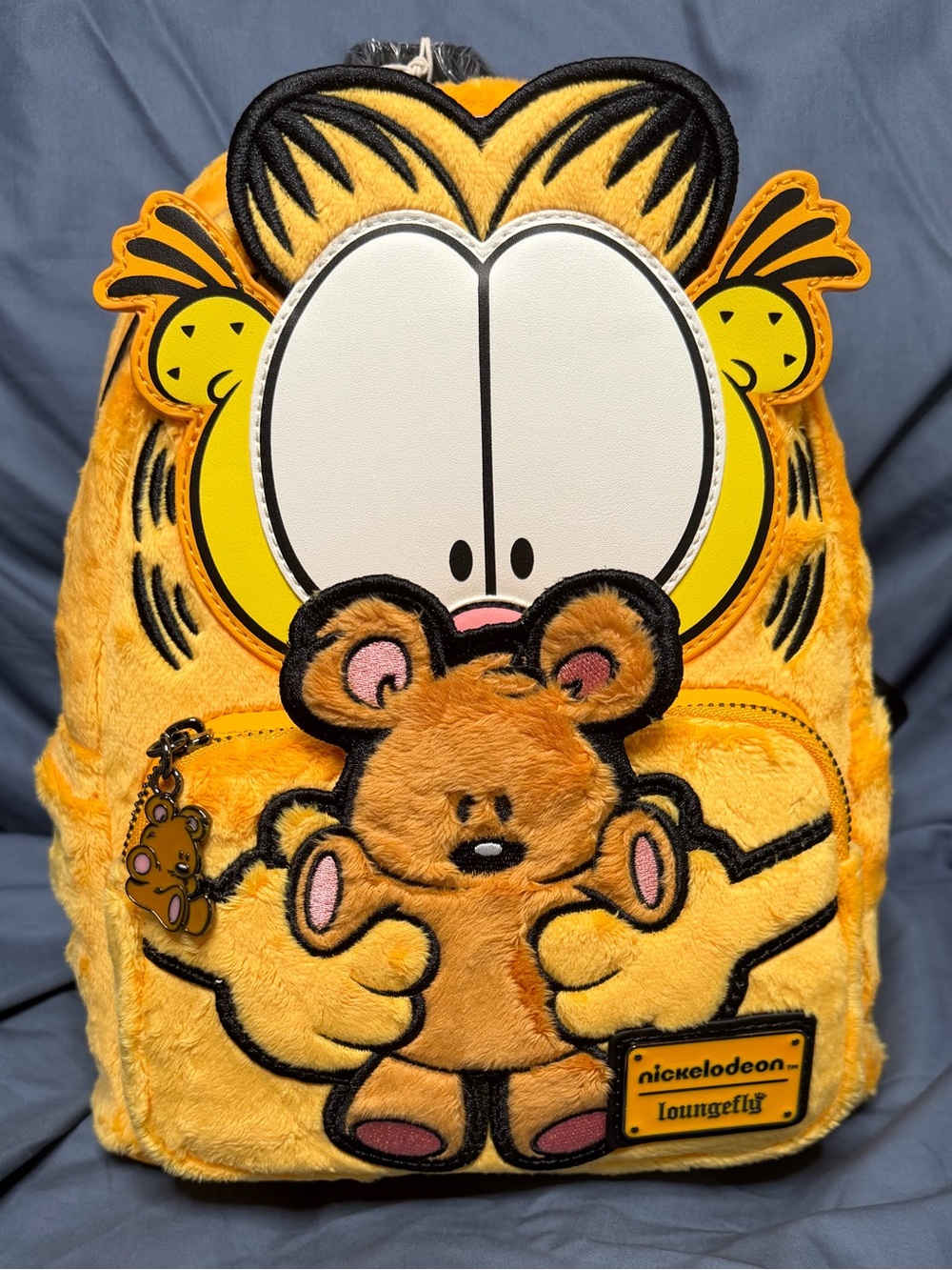 Loungefly NWT Garfield Yellow Plush Backpack